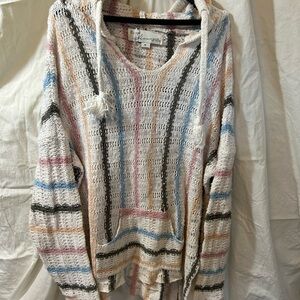 Vintage Havana knitted boho hoodie sweater